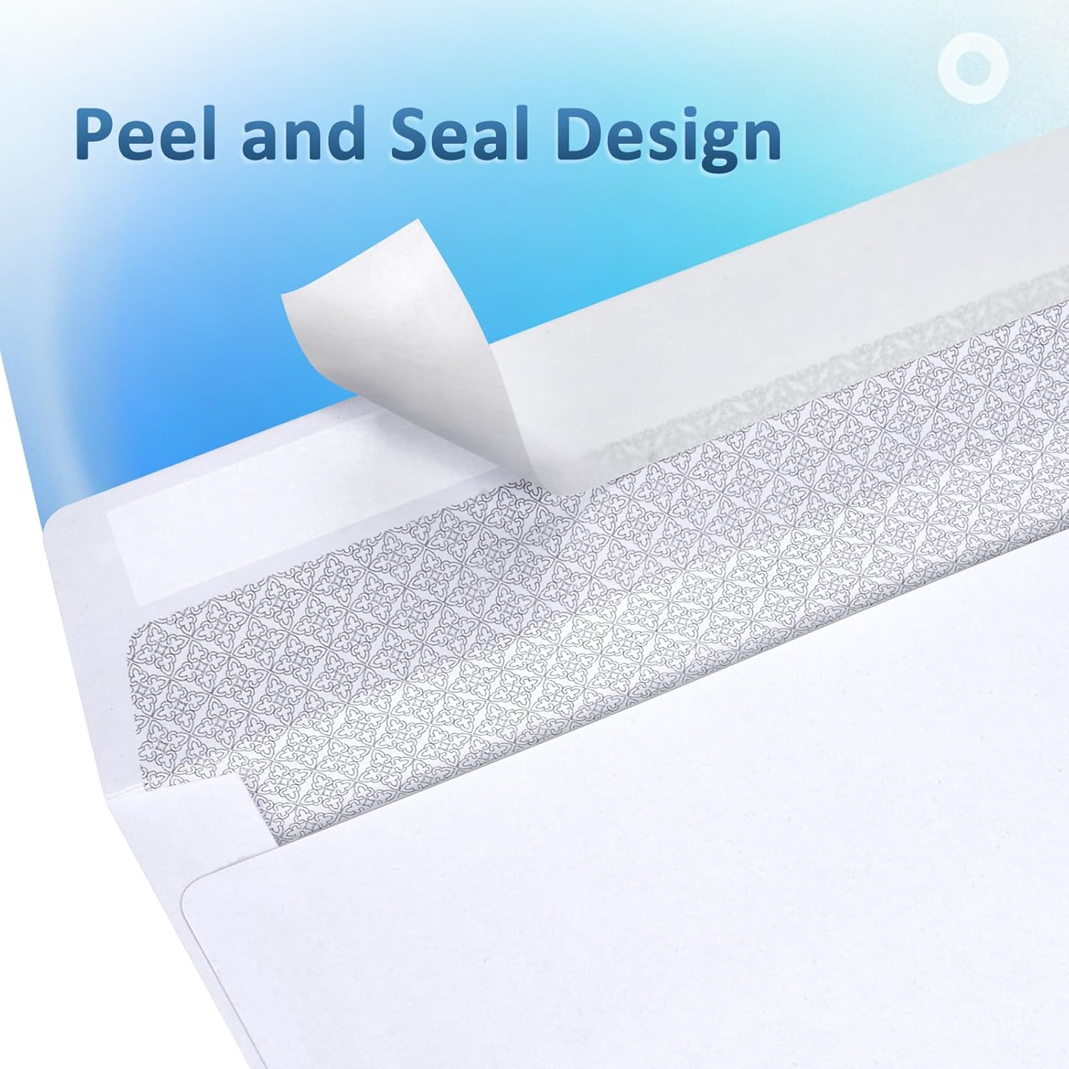 1000 Pack #6-3/4 Security Envelopes Self Seal - 3-5/8 x 6-1/2 Inch White Business Envelopes Peel and Seal Closure, 28 LB Windowless Security Tinted Envelope Bulk