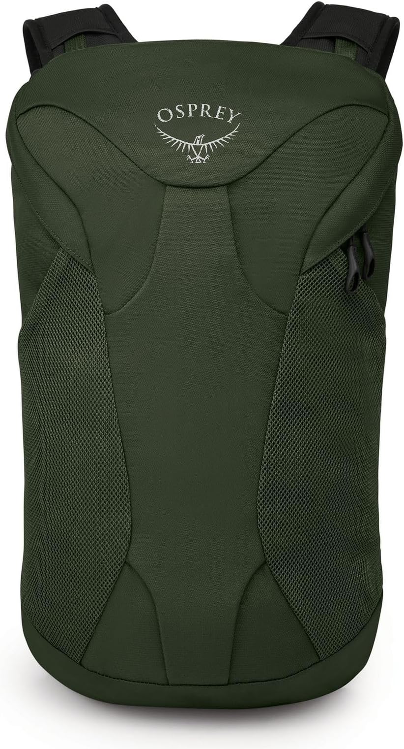Osprey Farpoint Fairview Travel Daypack for Men and Women, Gopher Green