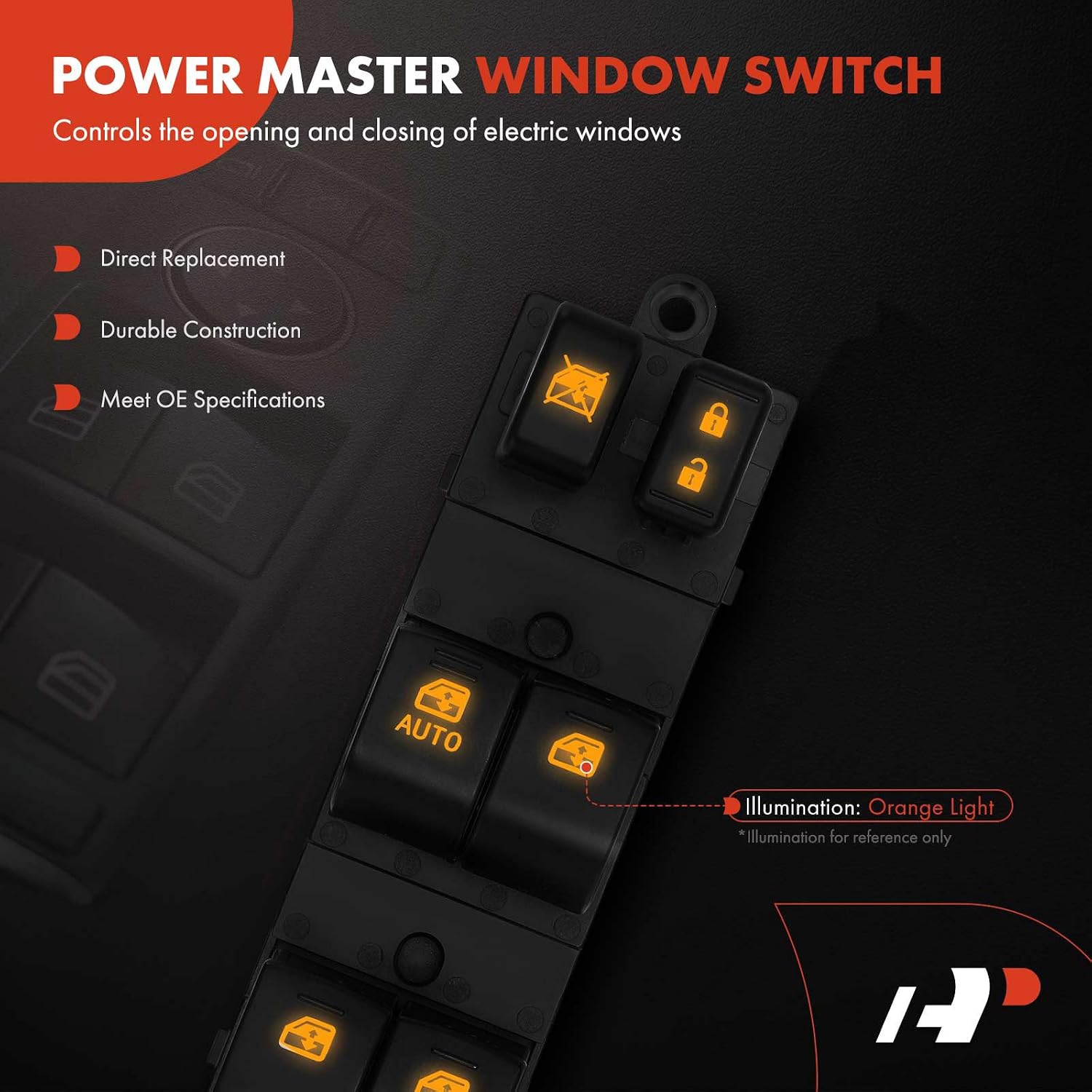 A-Premium Master Power Window Switch Compatible with Subaru Outback 2013-2019, Legacy 2013-2014, Front Left Driver Side