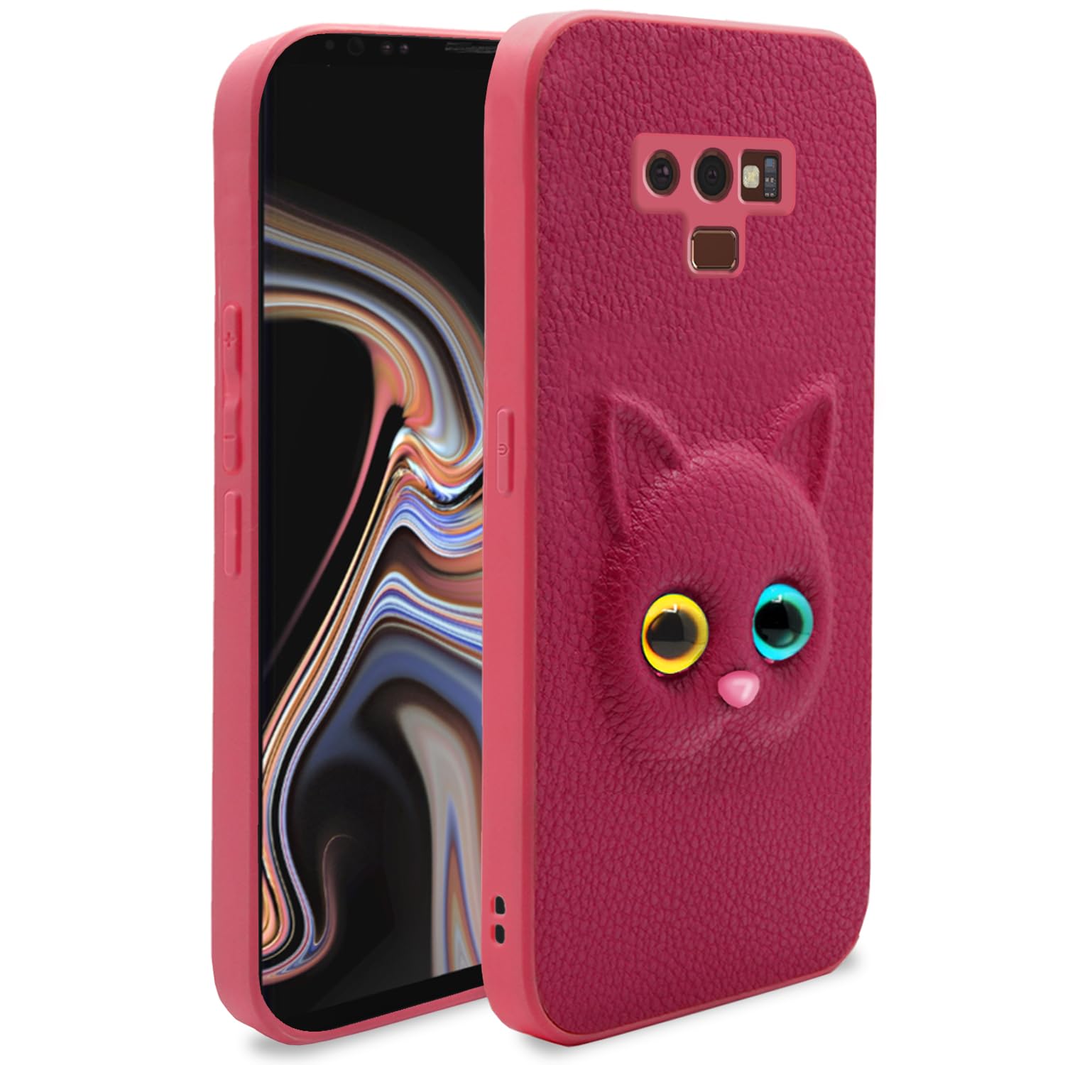 Pikkme Samsung Galaxy Note 9 Back Cover for Girls | Cute Cat Leather Finish | Soft TPU | Case for Samsung Galaxy Note 9 (Pink) (B0BRPT9BYK) Amazon Price History, Amazon Price Tracker