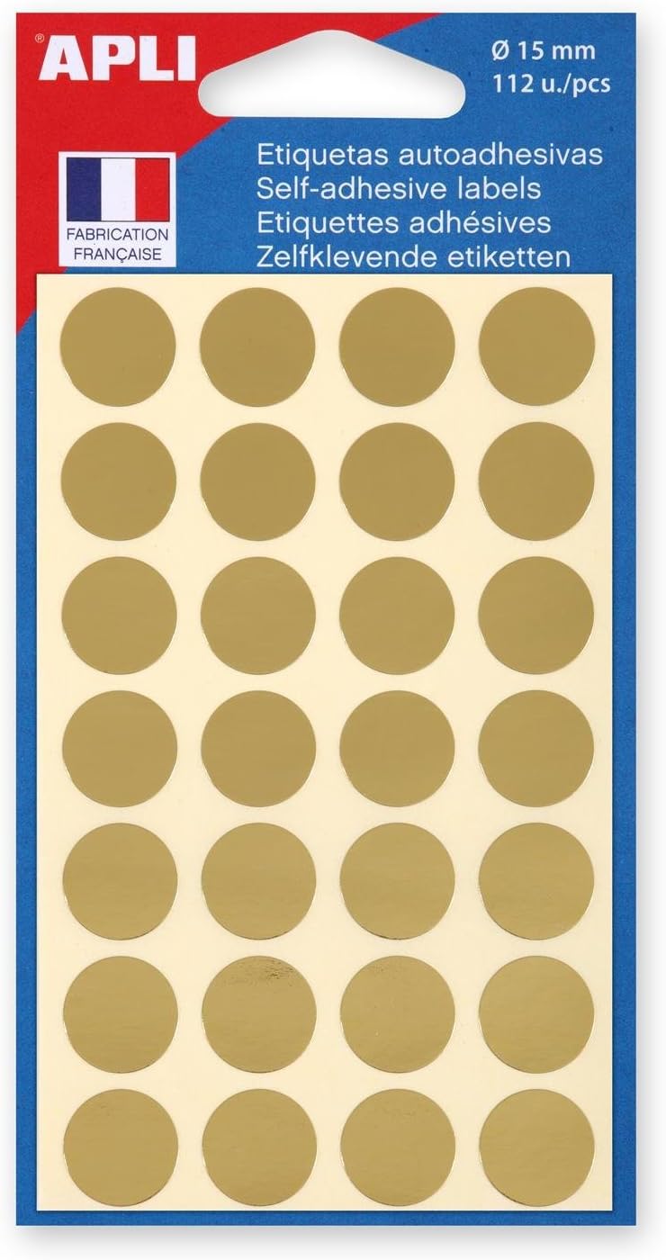 Apli-Agipa 10077 Adhesive 15 mm – Pack of 112 Red