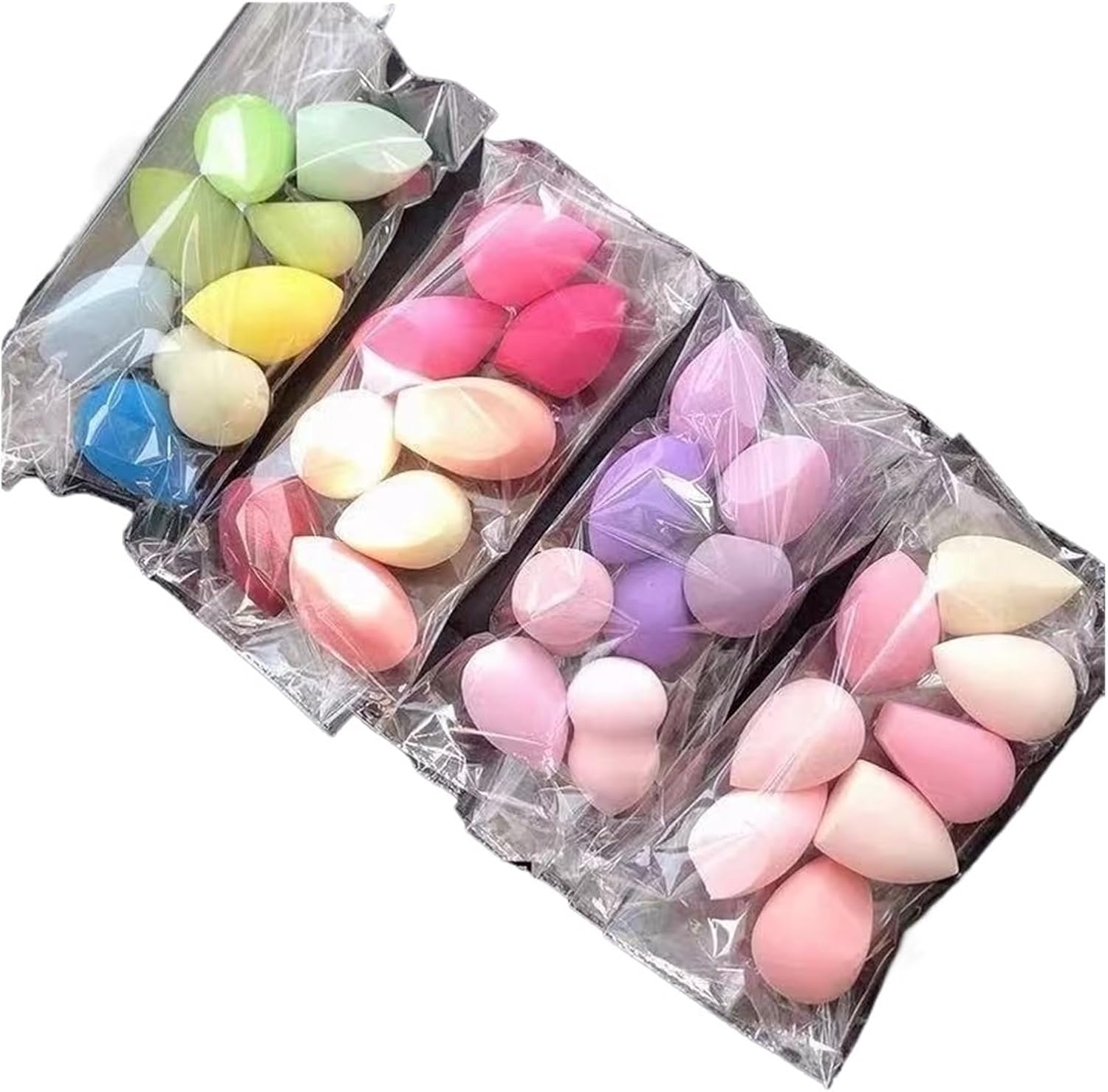 SBTRKT 5/10PCS Super Soft Cosmetic Puff Beauty Egg Set Water Drop Makeup Blender Do Not Eat Powder Makeup Eggs Makeup Puffs (Color : 5PCS Random)