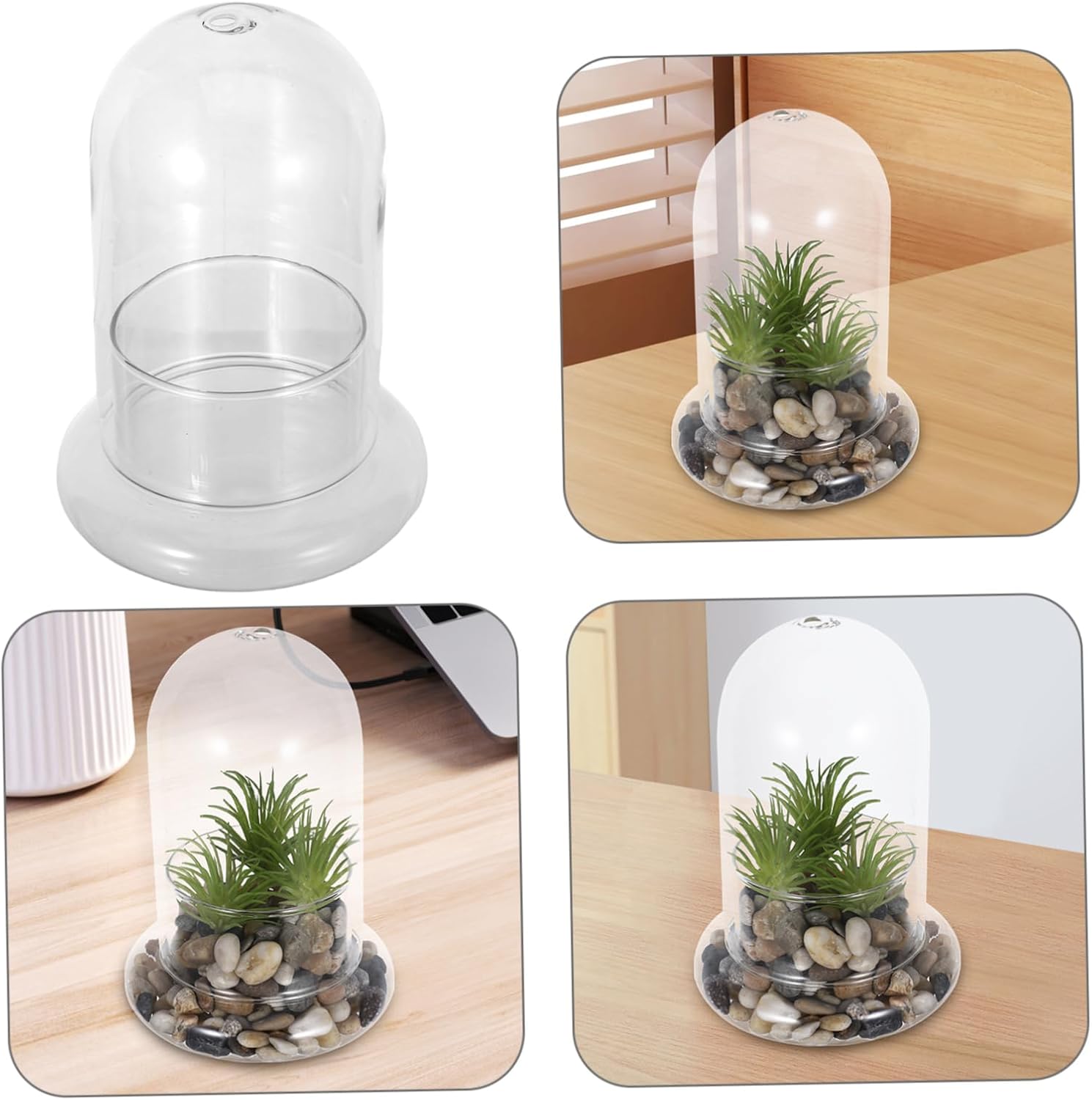 2pcs Eco Moss Glass Landscape Bottles with Miniature Terrarium Containers for Home Decor and Plant Display Micro Landscape DIY Decoration Gift