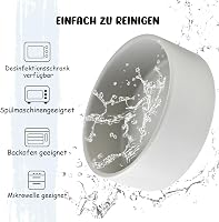 SPUNKYJUNKY 15° Dőlésszögű Kerámia Etetőtál Fa Állvánnyal - 2x400ml Szürke Kutyatál Lapos Orrú Kisállatok Számára, Csúszásmentes 6