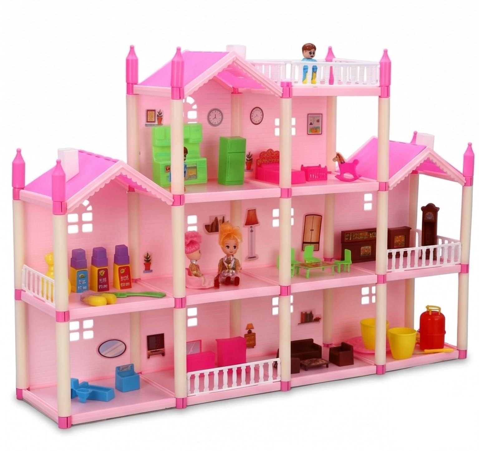 Mamma Mia Toys Lovely House 201 pcs Dollhouse-image-39