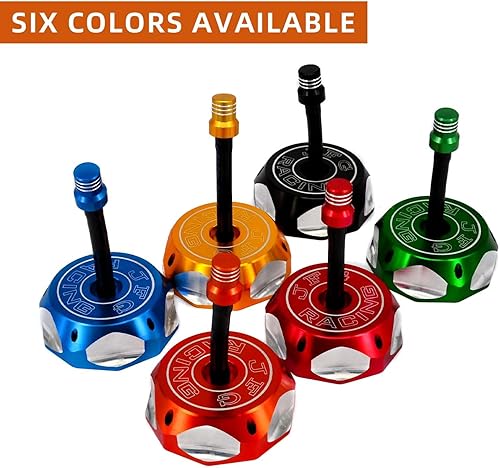 Miniatura 16 de Tapón de gasolina para motocicleta de 19 pulgadas, con válvula de respiradero, universal, CNC para SSR, Taotao Apollo 125, 110, Coolster Raptor Verde