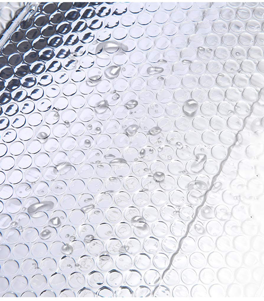 Aislante termico Autoadhesivo Rollo Aislante Térmico de Aluminio Aislamiento térmico multicapa para frio y calor Aluminio Reflexivo para Techo Burbujas Papel De Burbujas De Aluminio Doble A(Size:1x5m)