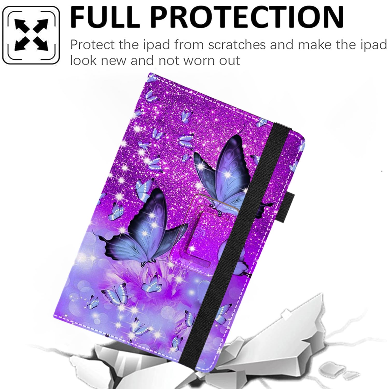 Funda universal para tablet Android de 11 y 11.5 pulgadas, funda plegable delgada con soporte para pantalla táctil de 10.5, 10.9, 11, 11.5 pulgadas y todas las fundas para tabletas con 2
