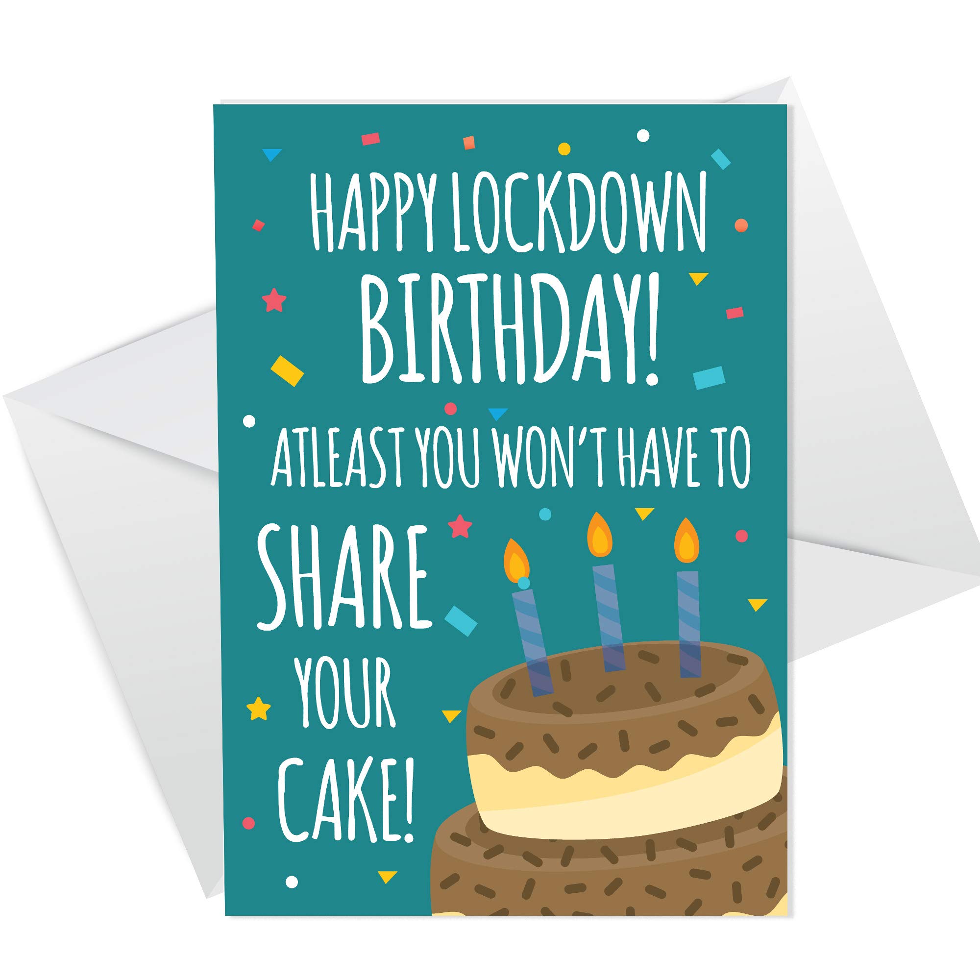 RED OCEAN Novelty Birthday Lockdown Card Funny Cheeky Humour Lockdown Card For Friend