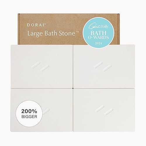 Dorai Home Stone Bath Mat for Bathroom – Large, Quick-Drying,