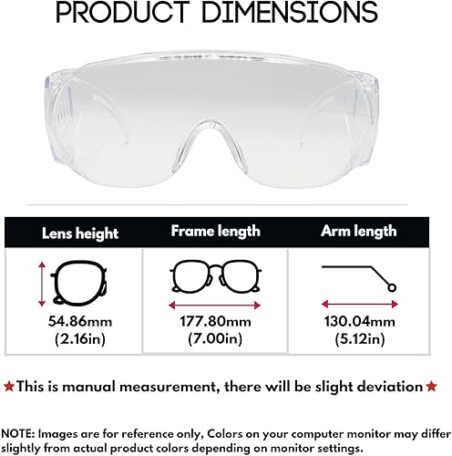 Miniatura 8 de X Power Gafas de seguridad antivaho cuadradas y ovaladas de doble cara antivaho (fabricadas en Taiwán)