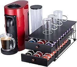 Rice rat for Nespresso Vertuo Pod Holder Pods Holder for Vertuoline Capsules (60 pods-2tiers)