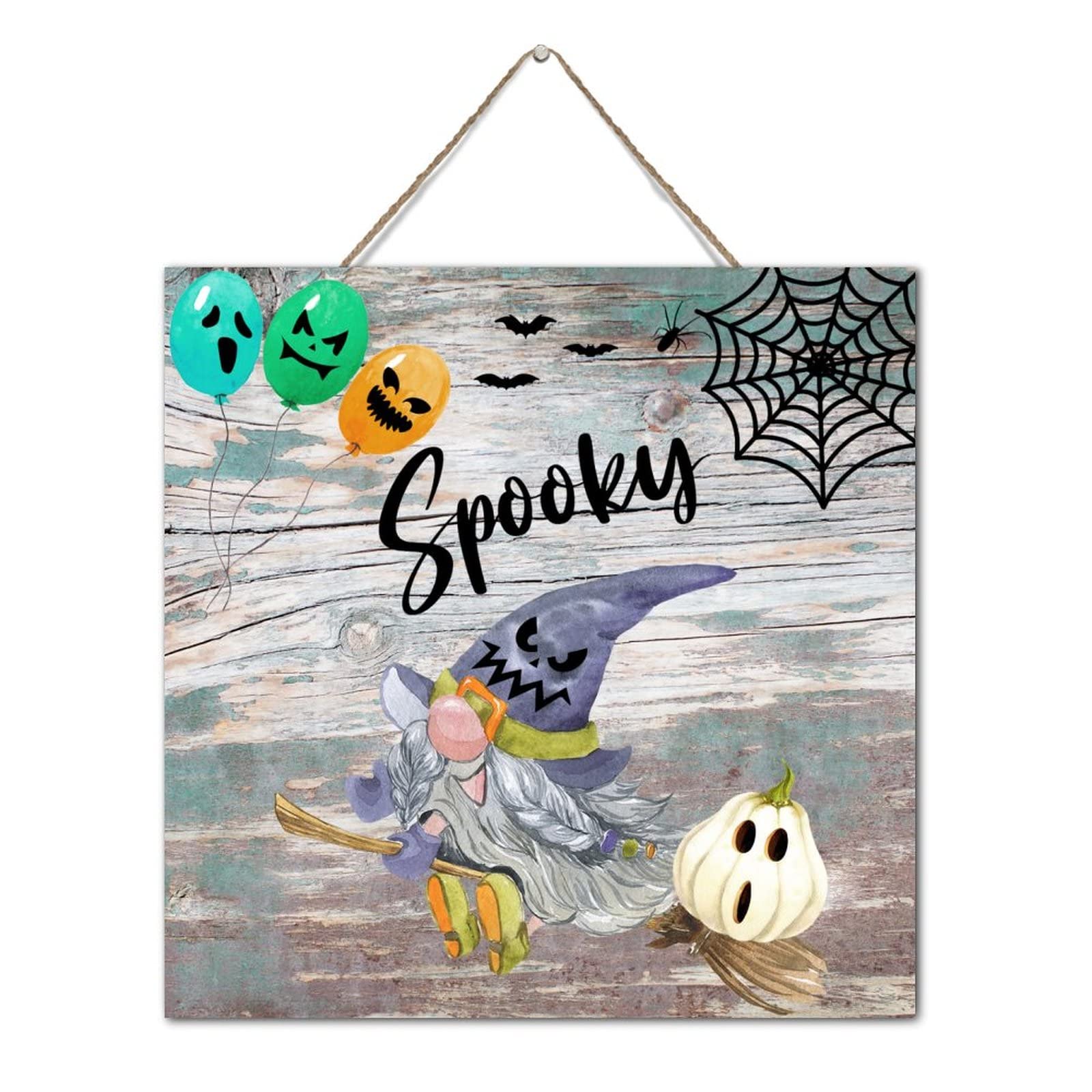 Nain Halloween en bois et décoration murale pour salon et chambre