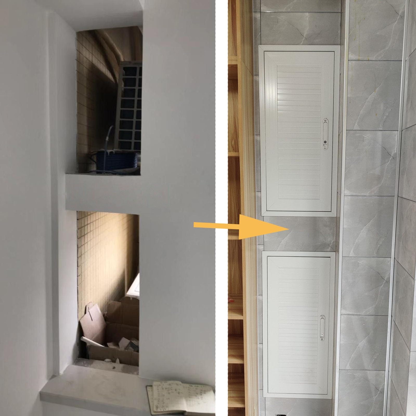 Revisionsklappe Aus Aluminium Für Den Außenbereich, Wasserdichte Wartungstür Mit Griff, Serviceklappe Für Haus, Garage, Wohnhaus, Lager