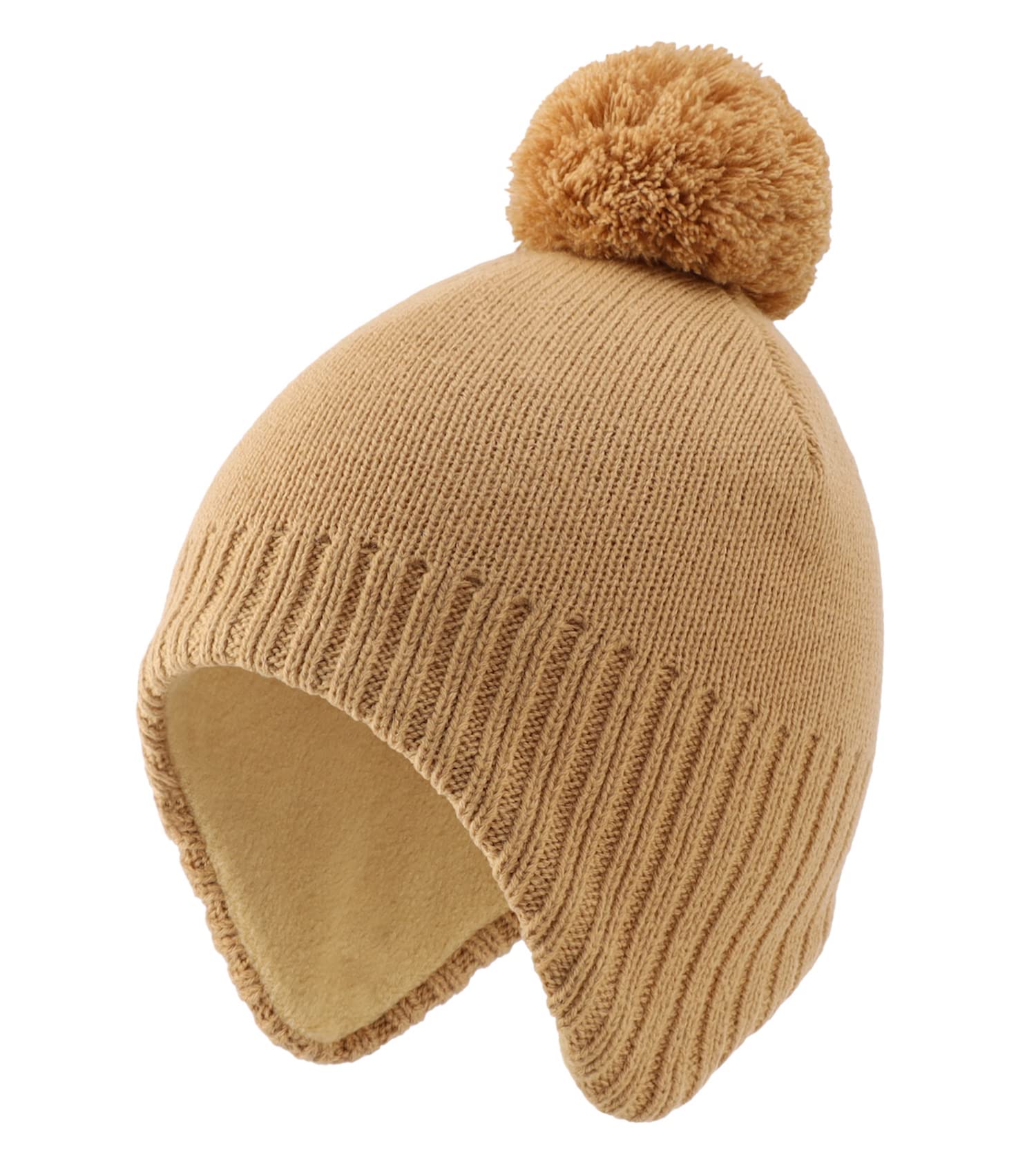 Home Prefer Toddler Boys Girls Hats Earflaps Fleece Knit Beanie Kids Winter Hat
