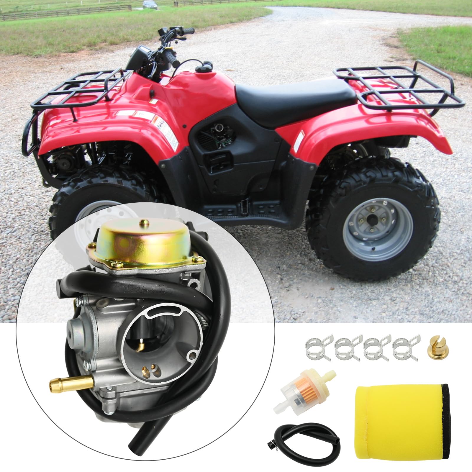 Carburateur Pour Suzuki LTF400 / LT-F400 / Eiger 400 4x4 - Modèles Manuels 2002 à 2007, 400cc