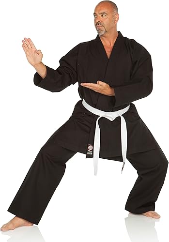 Miniatura 3 de Ronin Karate Gi - Uniforme de karate pesado - Kimono profesional - Kit avanzado de artes marciales 100% algodón de 12 onzas