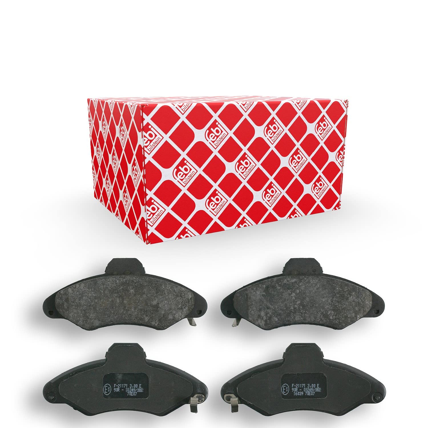 Brake Pads Set fits FORD FIESTA Mk3 1.0 Front 89 to 95 TLB 1015598 94AB2K021AB