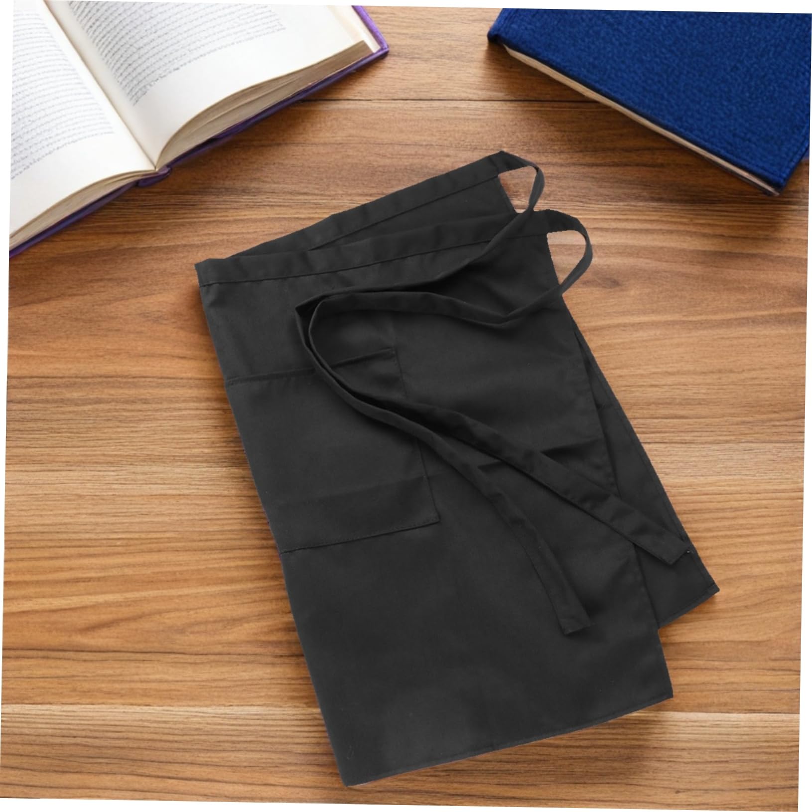 Mipcase 6 Piezas Delantal Corto de Cintura para Cocina con Algodón Poliéster Resistente Manchas para Camareras Chefs y Uso Restaurante Bar Bistró