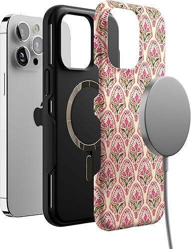 Vista 1602 de Casely - Funda para iPhone 14 Pro Max, Viva La Vida, Frida Kahlo Floral Collage, compatible con MagSafe 10 Frida Kahlo Viva La Vida Collage