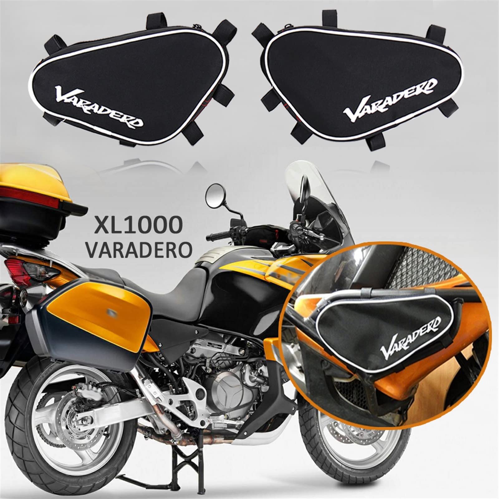 pour XL1000 Varadero Moto Outil Placement Voyage Cadre Crash Bar Sacs XL 1000 2007-2013 2012 2011 2010 2009 2008