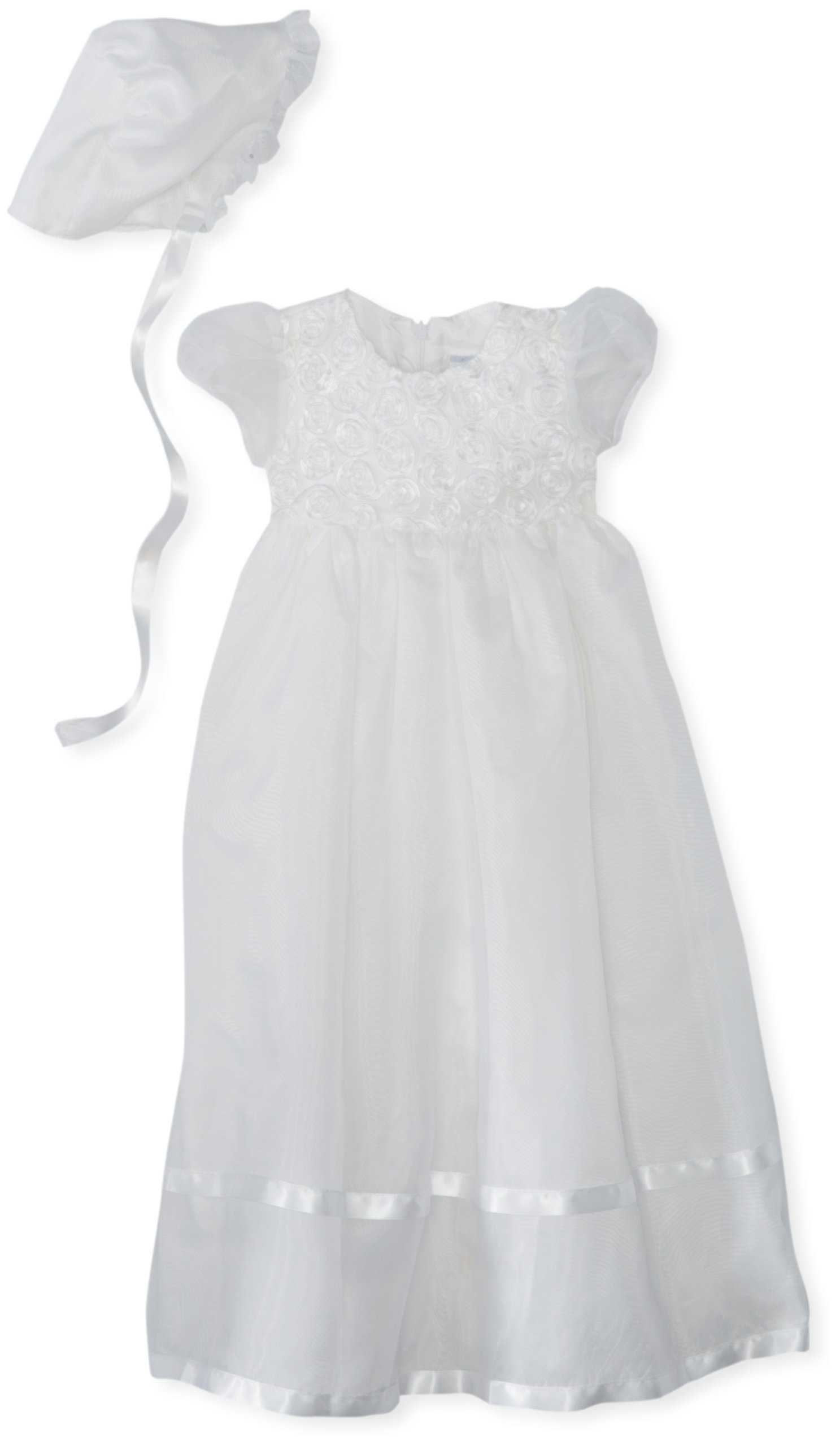 Jayne Copeland Baby-Girls Newborn Christening Organza Soutache Dress