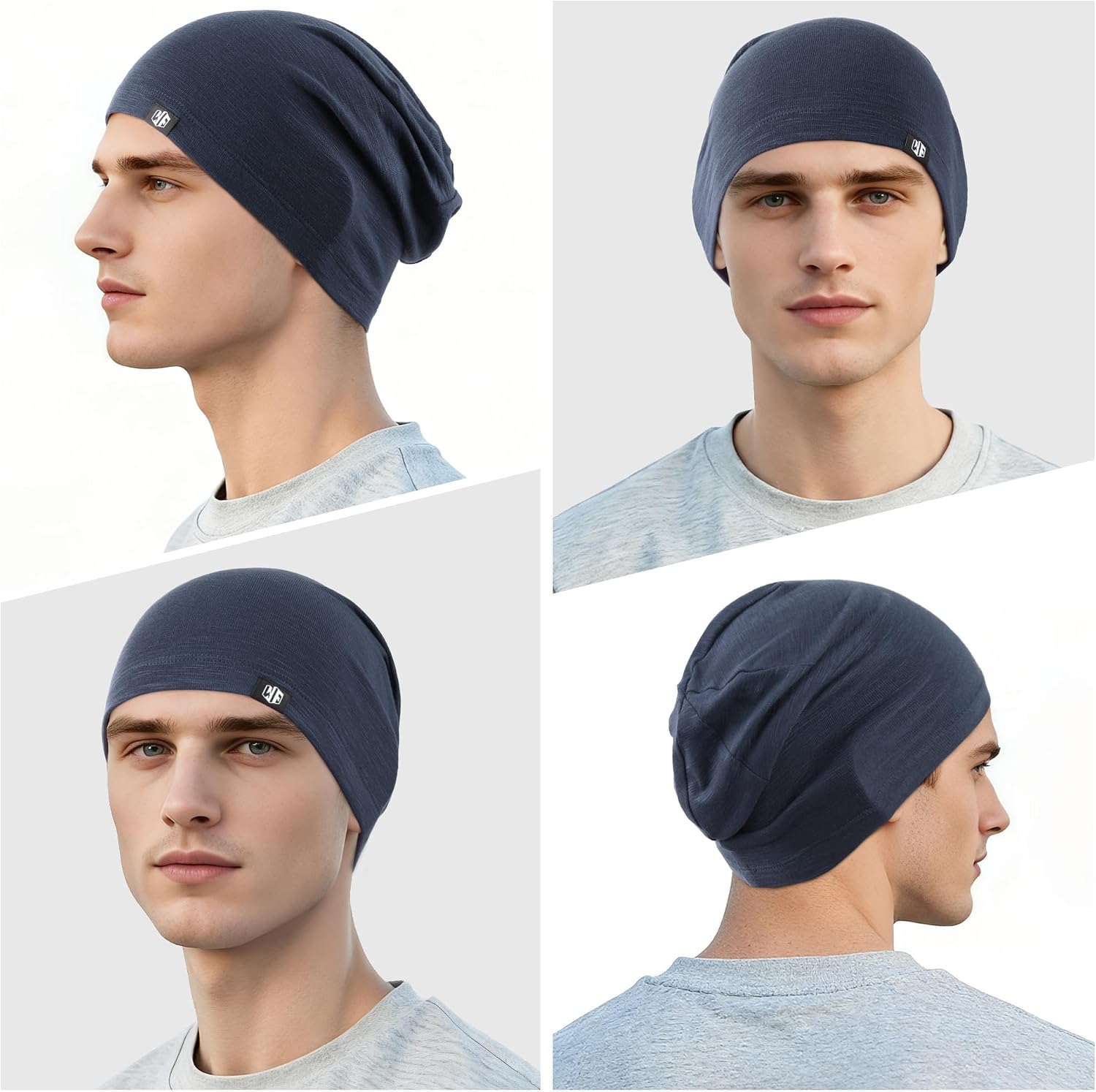 WTACTFUL 3 Pieces Cooling Skull Caps for Men & Women - Soft & Breathable Cycling Cap for Summer