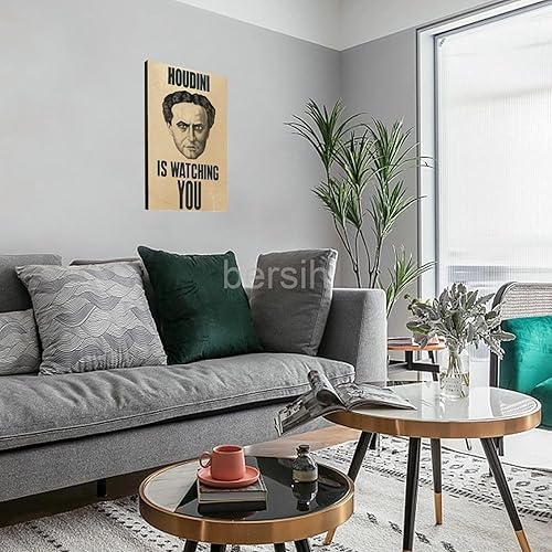Miniatura 3 de Póster de Harry Houdini de fama mundial, arte mágico para pared, decoración retro, póster de lienzo para dormitorio, oficina, habitación, decoración