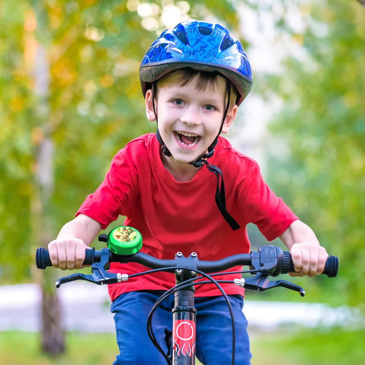 Kinderfietsbel, dinosaurussen luchthoorn kinderen loopfiets scooter bel super luid fietsbel, fietsbel voor kinderen, meisjes, jongens en peuters (kikker