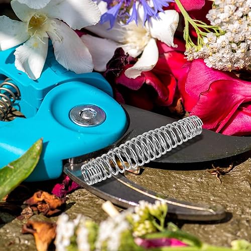 Miniatura 8 de Yardwe Tijeras de jardín de 20 piezas, podadoras de mano, podadoras de césped, ramas, tijeras de recorte, resortes de acero, muelles de repuesto