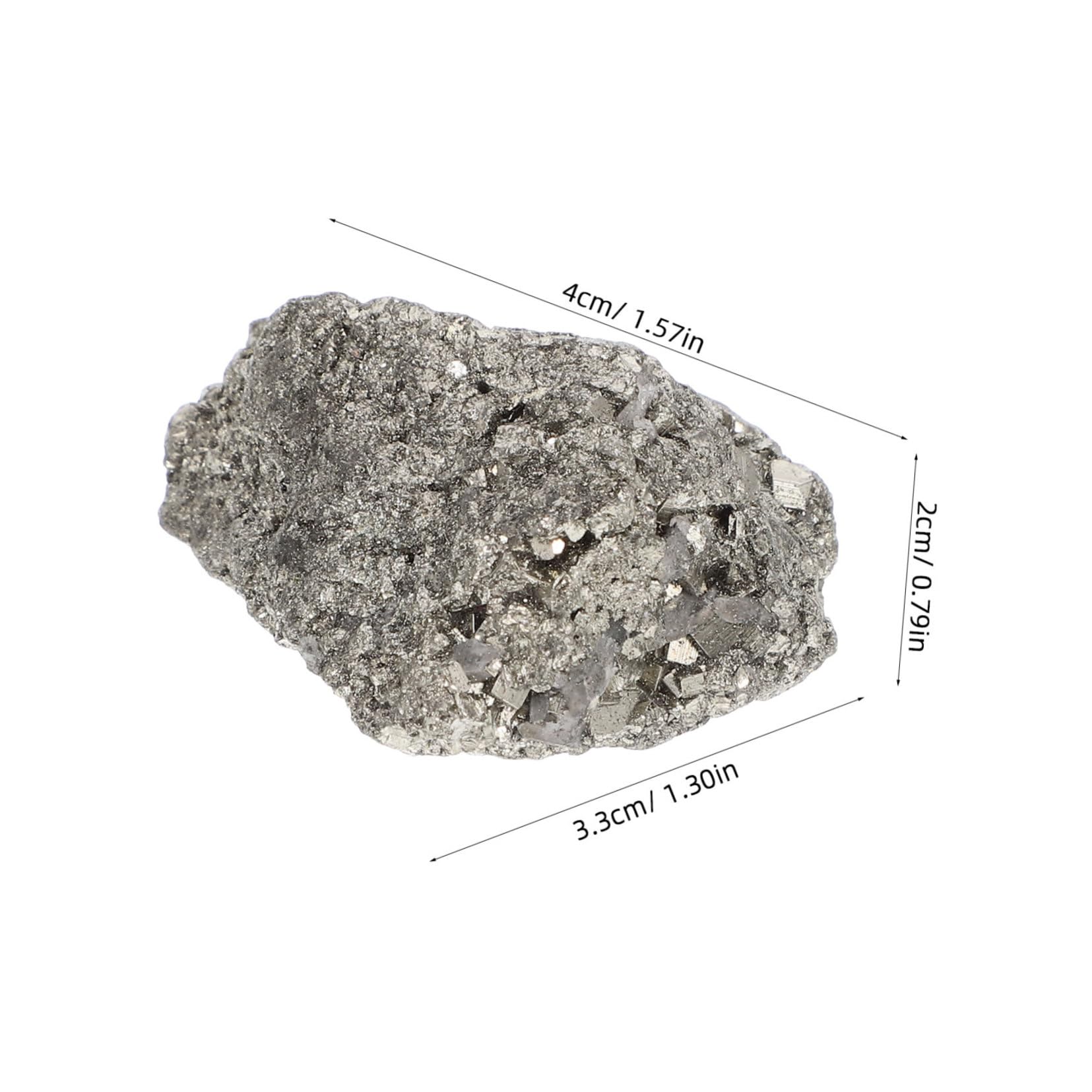 Cabilock Natural Chalcopyrite Specimen Stone Cluster Meteorite Decor for Classroom Science Collection