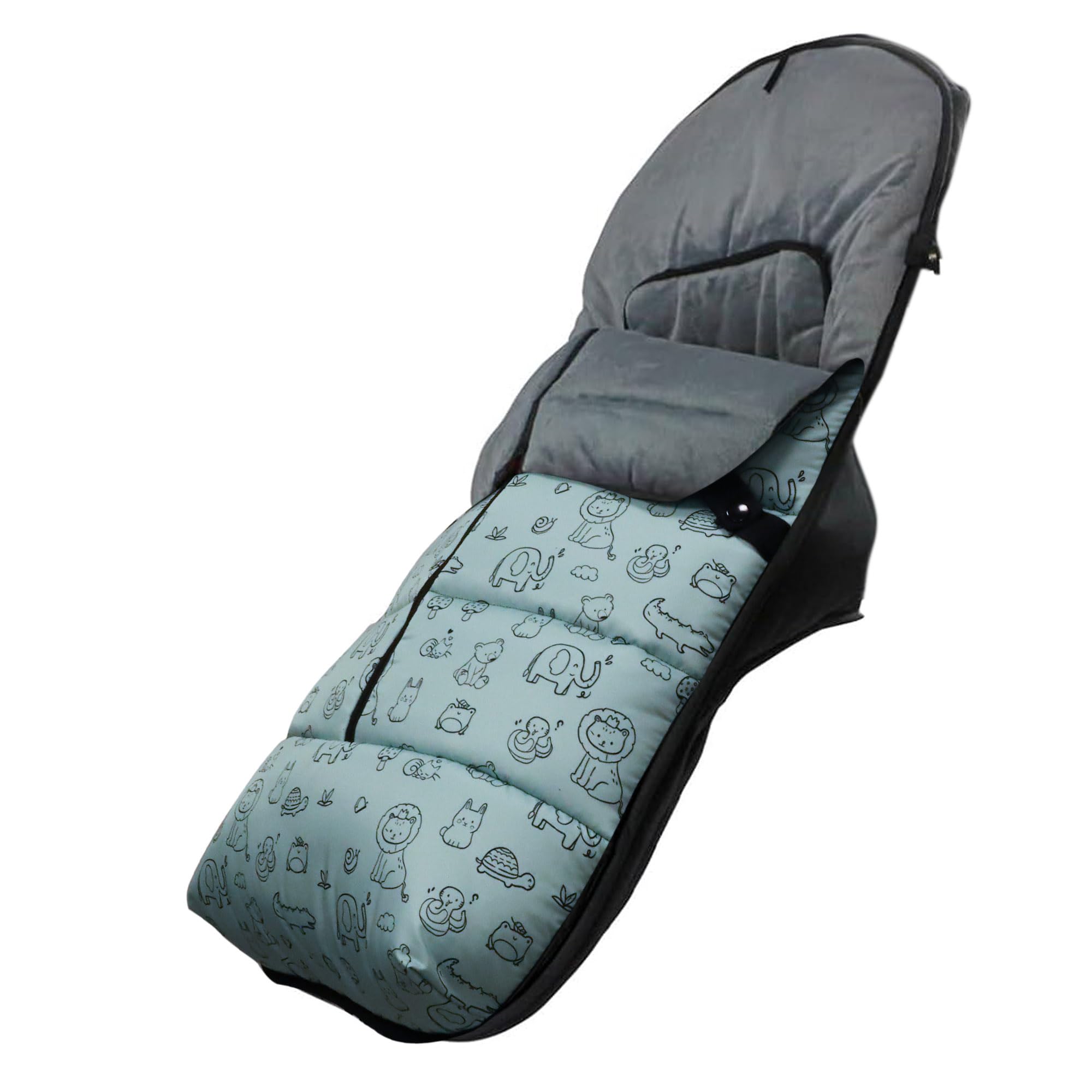 Saco Silla Paseo Universal,saco invierno silla paseo universal,Sacos Carrito Bebe,Desmontable con cremallera,cabezal ajustable, Impermeable y transpirable,fácil de limpiar,unisex