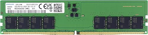 Samsung 32GB DDR5 5600MHz PC5-44800 CL46 UDIMM 2Rx8 Dual Rank 1.1V Non-ECC DIMM 288-Pin Desktop PC RAM Memoria M323R4GA3DB0-CWM