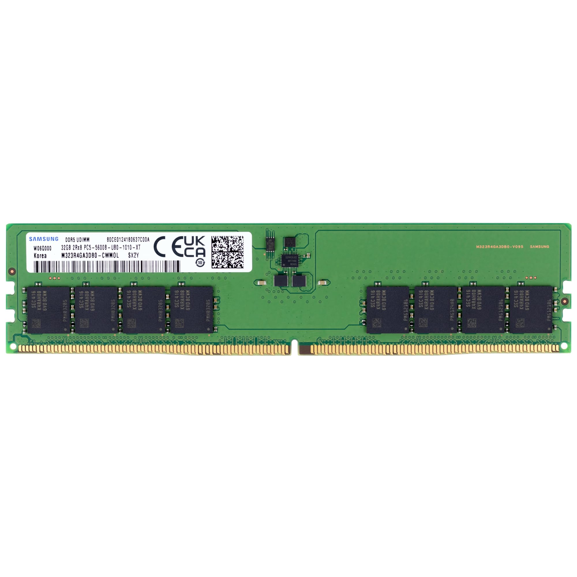 Samsung 32GB DDR5 5600MHz PC5-44800 CL46 UDIMM 2Rx8 Dual Rank 1.1V