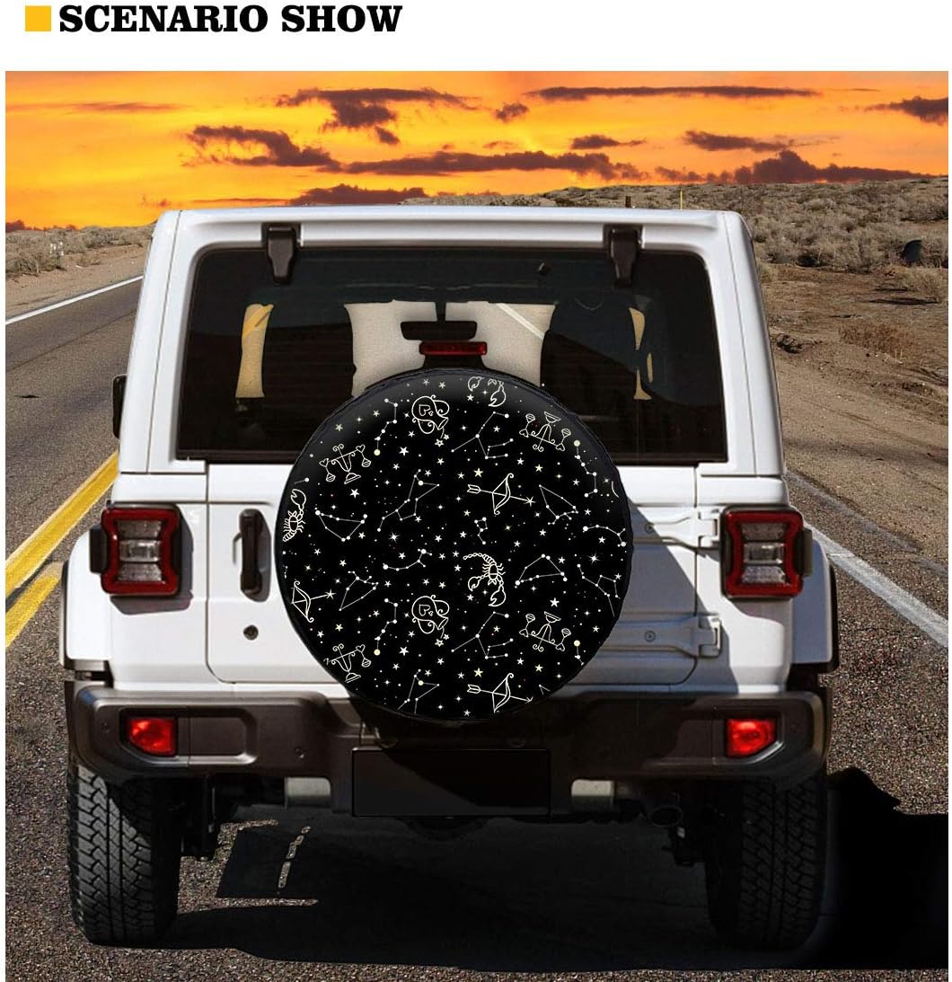 BIGCARJOB Ocean Blue Sea Turtle Spare Tire Cover,Portable Wheel Bags All-Weather Tire Cover,Stretch Spare Tire Protector Cover Universal Fit for 14-19inch Tire
