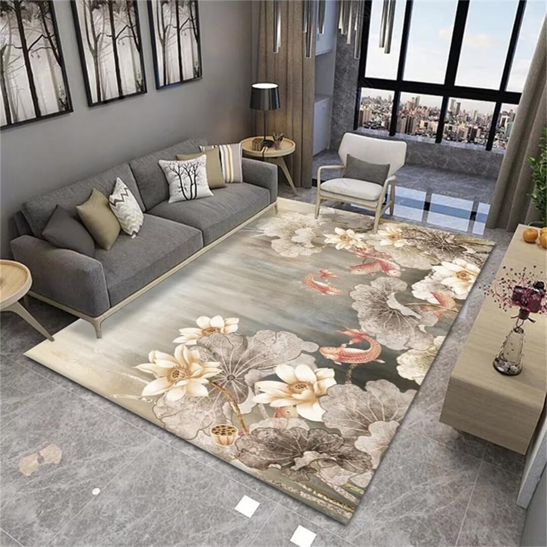 Tapis de chevet antidérapant et grand tapis de chambre enfant gris