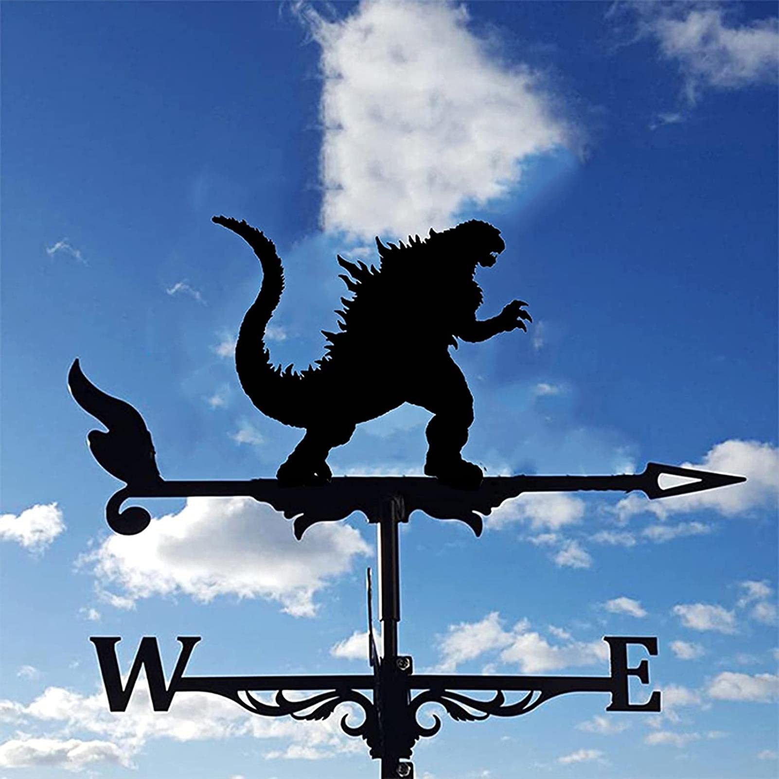 QHYXT Weather Vane Weathervane for Roof - Weather Vane Measuring Tools Wind Direction Indicator Weathercock Stainless Steel for Patio Yard Ornament Decoration (Style)