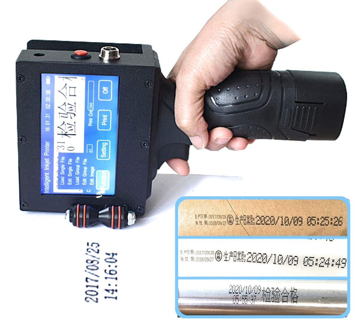 See full amazon price history chart for Electrodose Intelligent Handheld Inkjet Printer Ink Date Coder Coding Machine LED Screen (Multicolour) Electrodose Intelligent Handheld Inkjet Printer Ink Date Coder Coding Machine LED Screen (Multicolour) (B07N7FYJ59) Amazon Price History, Amazon Price Tracker