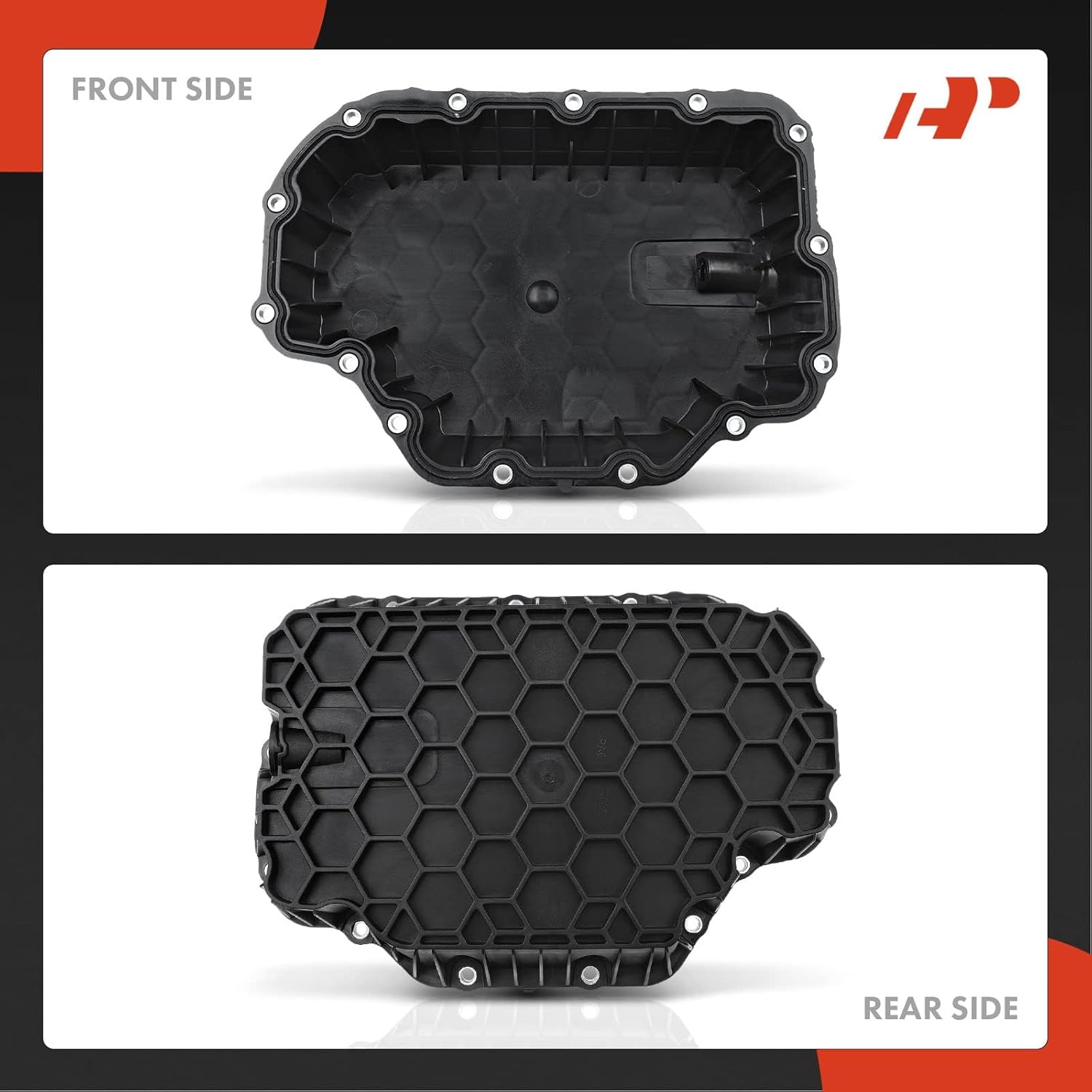 A-Premium Engine Oil Pan Sump with Drain Plug Compatible with Mercedes-Benz W222 Series S450 2018, S550e 2015-2017, 3.0L