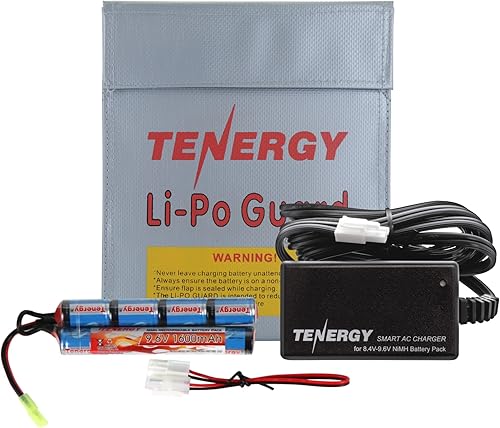 Miniatura 17 de Tenergy paquete de batería mariposa NiMH recargable de 9.6 V, 1600 mAh con mini conector tamiya para pistolas de aire comprimido