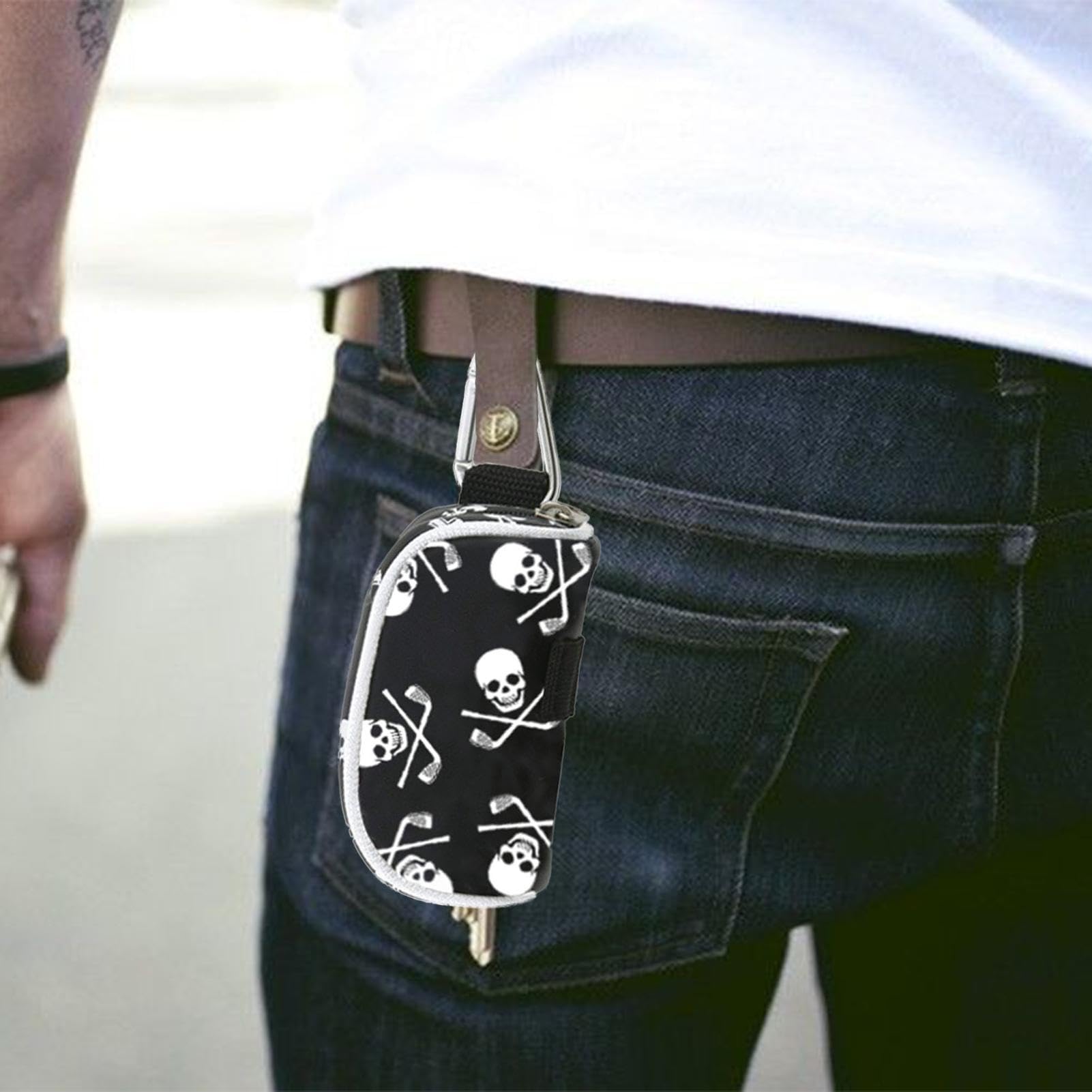 Housse de Golf pour T-shirt Sac de Transport avec Motif Crâne pour Homme