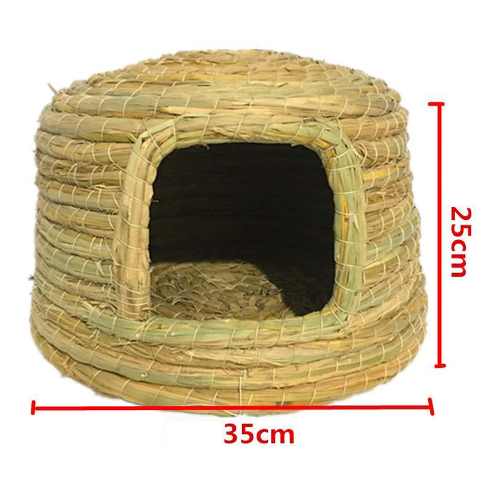 Nido para pájaros Tejido a Mano, un cómodo Lugar de Descanso para Loros, Palomas y pájaros, 9.1 x 6.3 in, 11.8 x 8.7 in, 13.8 x 9.8 in (tamaño: 13.8 x 9.8 in)
