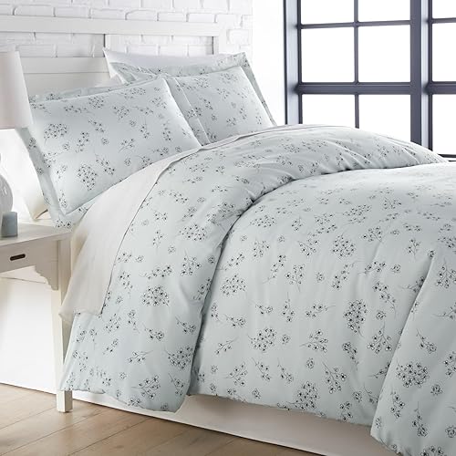 Miniatura 34 de Southshore Fine Living, Inc. Enchantment Collection - Juego de edredón de gran tamaño tamaño individual alternativo para todas las estaciones, Azul