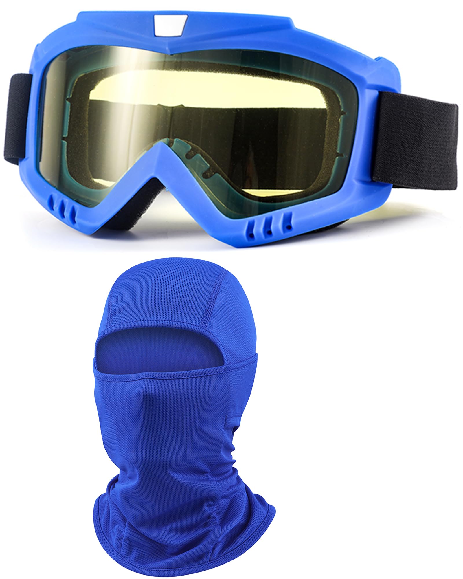 Dirt Bike Goggles with Balaclava Motorcycle ATV Riding Ski Motocross Windproof Dustproof Racing Glasses for Women Men