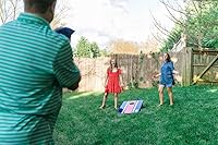Vista 2 de Bolaball Juego de tablas de Cornhole con 8 bolsas de lanzamiento, 2 tablas de cornhole portátiles de 3 pies, juego de cornhole de madera