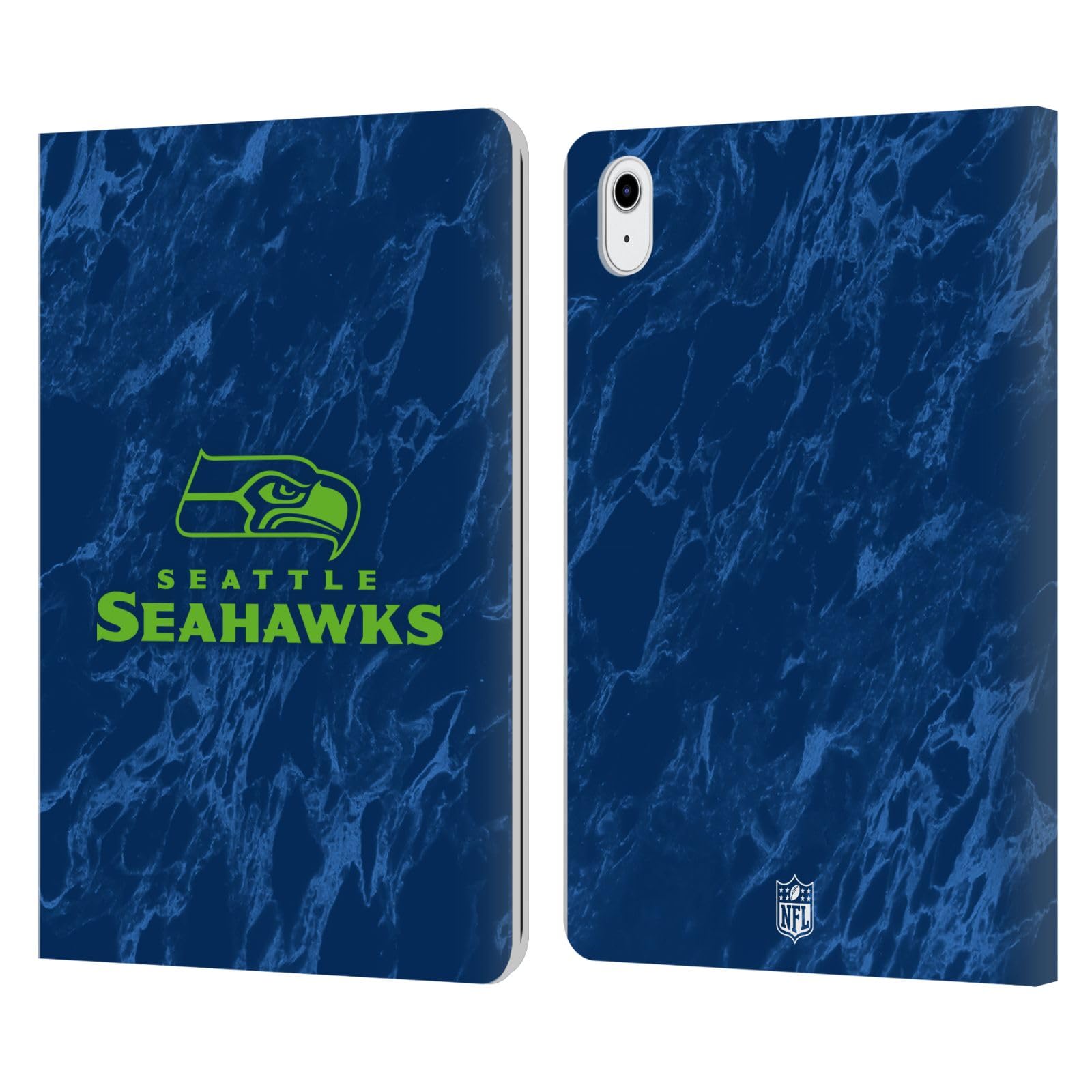 Funda de cuero Seattle Seahawks para iPad Air 2022 carcasa libro Head Case Designs 7