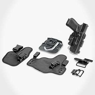 Shapeshift Core Carry Pack Holster - 4 in 1 Holster, IWB, Appendix, OWB Paddle and OWB Belt Slide Included - Closed and Open Carry - Tuckable - Right or Left Hand Draw - Made in USA