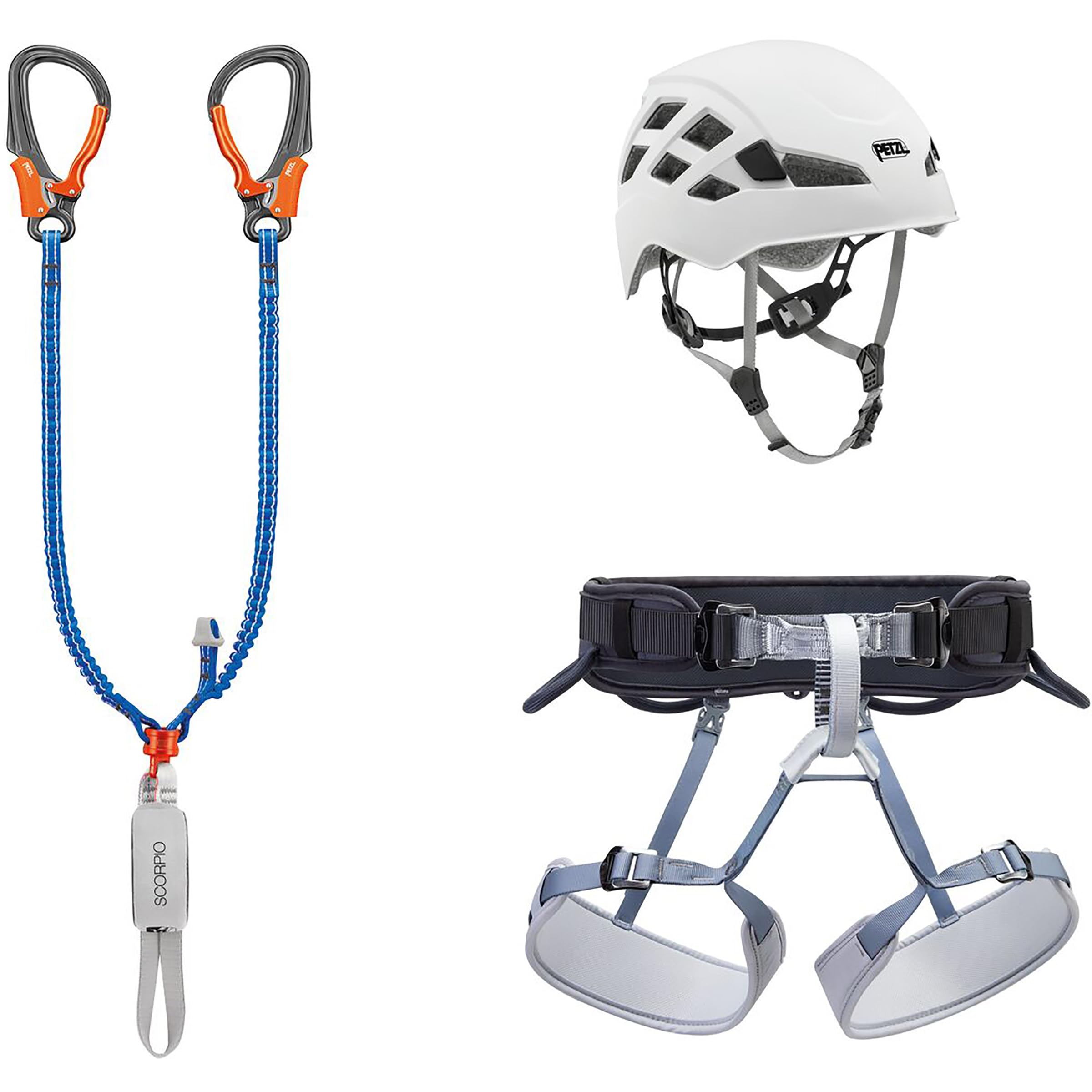 PETZL Unisex Via Ferrata Eashook Klettersteig-Komplettset, NoColor, 65-96CM