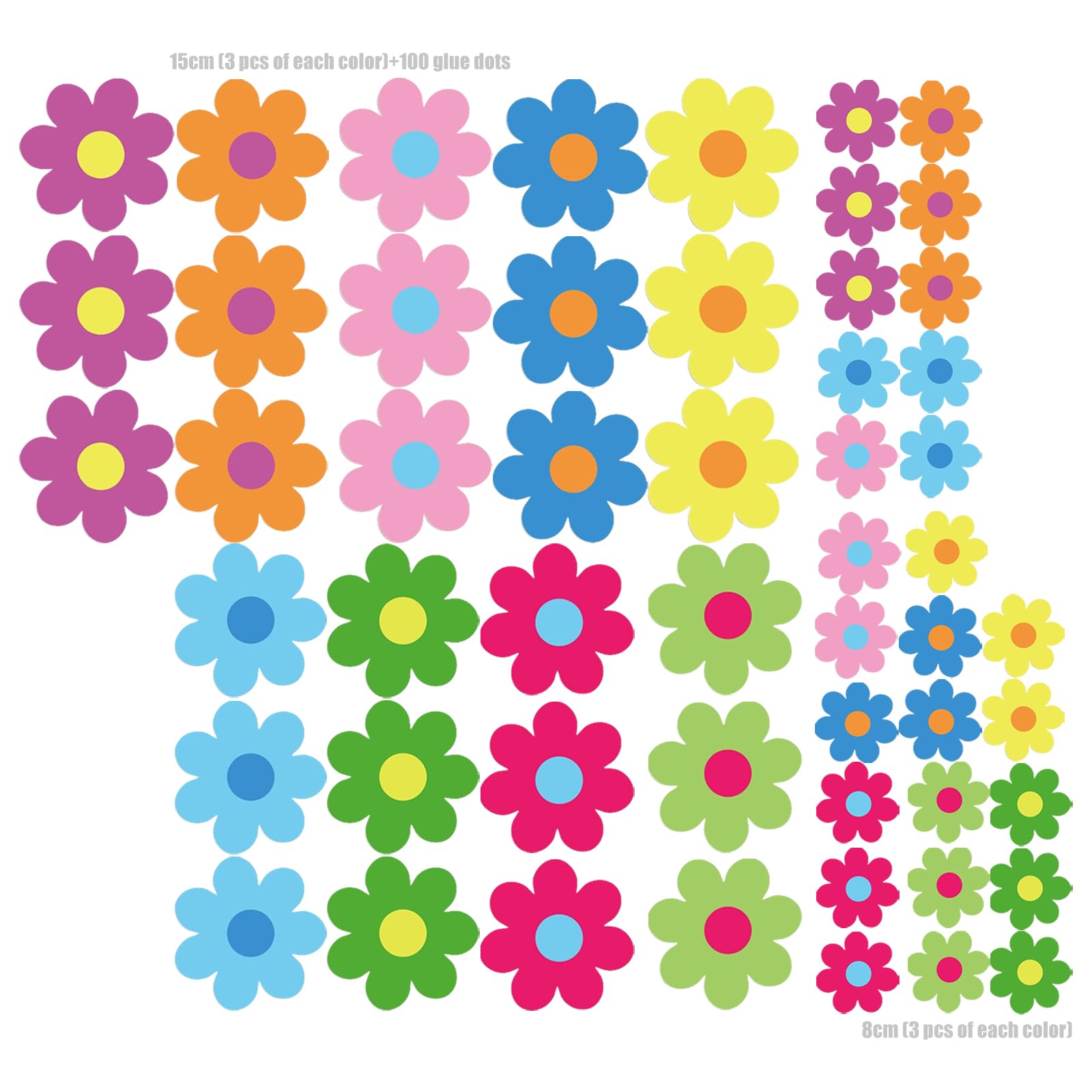 Flowers Bulletin Board Decorations Classroom Decoration Cutout Springtimes Blooms Cutout Flowers Cut Outs Flower Decal Bulletin Board Decorations