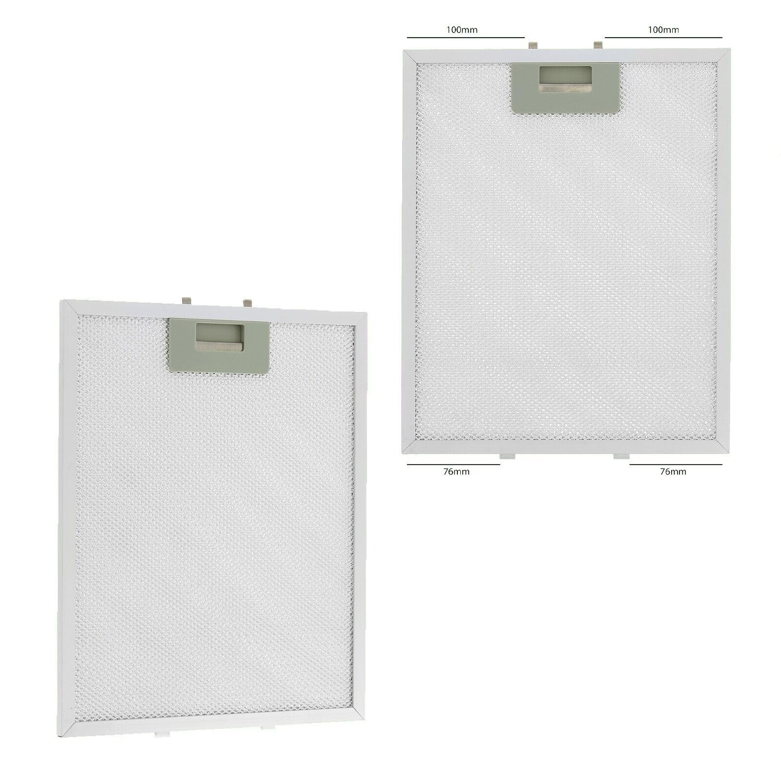 Masterpart Silver Universal Cooker Hood Extractor Metal Mesh Aluminum Grease Filters 320 X 260Mm Pack Of 2